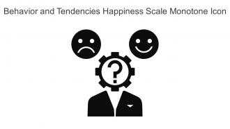 Behavior And Tendencies Happiness Scale Monotone Icon In Powerpoint Pptx Png And Editable Eps Format