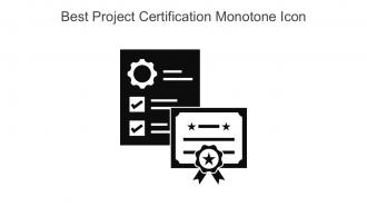 Best Project Certification Monotone Icon In Powerpoint Pptx Png And Editable Eps Format