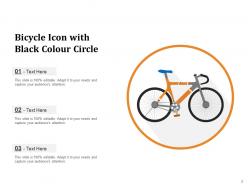 Bicycle Icon Circle Travelling Mountain Time Fitness