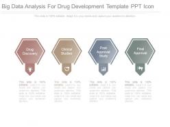 Big data analysis for drug development template ppt icon