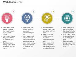 Binary code funnel virus detection code search integrated circuit ppt icons graphics