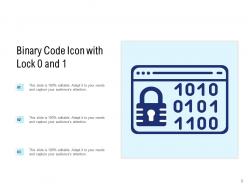 Binary Code Icon Magnifying Glass Gear Thought Bubble