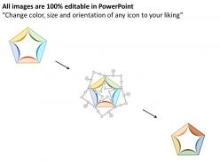 Bk five staged option infographics and icons flat powerpoint design