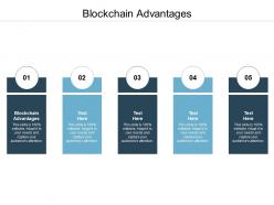 Blockchain advantages ppt powerpoint presentation icon microsoft cpb