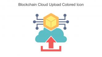 Blockchain Cloud Upload Colored Icon In Powerpoint Pptx Png And Editable Eps Format