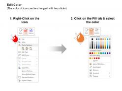 Blood drop cardiogram hospital staff report ppt icons graphics