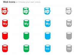 Bm my sql server database safety ppt icons graphics