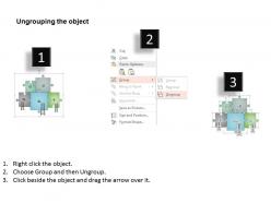 Bo puzzles with stairs success indication and icons powerpoint template