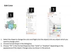 Bo puzzles with stairs success indication and icons powerpoint template