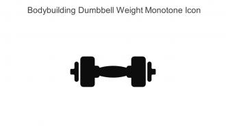 Bodybuilding Dumbbell Weight Monotone Icon In Powerpoint Pptx Png And Editable Eps Format