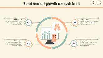 Bond Market Growth Analysis Icon Ppt Template