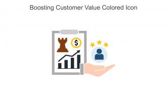 Boosting Customer Value Colored Icon In Powerpoint Pptx Png And Editable Eps Format
