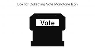 Box For Collecting Vote Monotone Icon In Powerpoint Pptx Png And Editable Eps Format