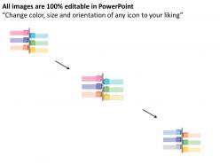 Bq six staged cubes with icons and tags flat powerpoint design