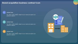 Brand Acquisition Business Contract Icon