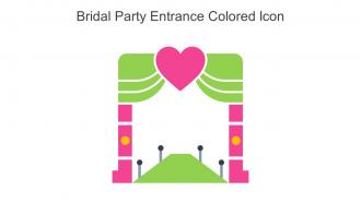 Bridal Party Entrance Colored Icon In Powerpoint Pptx Png And Editable Eps Format