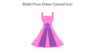 Bridal Prom Dress Colored Icon In Powerpoint Pptx Png And Editable Eps Format
