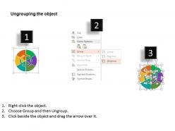 Bs six staged multicolored circular flow diagram with icons flat powerpoint design