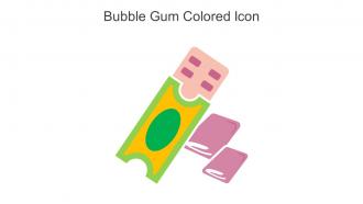 Bubble Gum Colored Icon In Powerpoint Pptx Png And Editable Eps Format