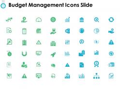 Budget management icons slide threat ppt powerpoint presentation pictures gallery