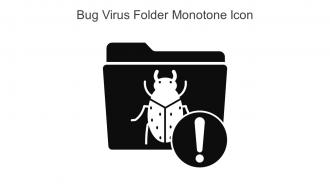 Bug Virus Folder Monotone Icon In Powerpoint Pptx Png And Editable Eps Format