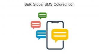 Bulk Global SMS Colored Icon In Powerpoint Pptx Png And Editable Eps Format