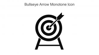 Bullseye Arrow Monotone Icon In Powerpoint Pptx Png And Editable Eps Format