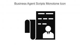 Business Agent Scripts Monotone Icon In Powerpoint Pptx Png And Editable Eps Format