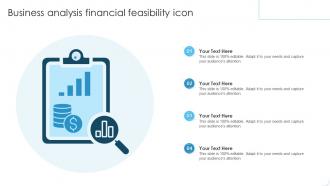 Business Analysis Financial Feasibility Icon