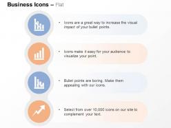 Business bar graph growth decline arrow analysis chart ppt icons graphics