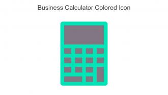 Business Calculator Colored Icon In Powerpoint Pptx Png And Editable Eps Format