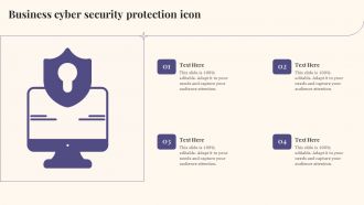 Business Cyber Security Protection Icon