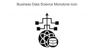 Business Data Science Monotone Icon In Powerpoint Pptx Png And Editable Eps Format