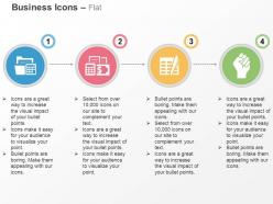 Business data storage notification strength symbol ppt icons graphics