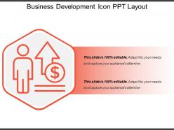 Business development icon ppt layout