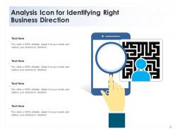 Business direction icon analysis entrepreneur formulating evaluating strategic