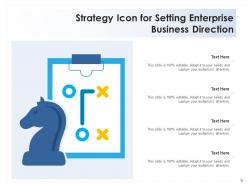 Business direction icon analysis entrepreneur formulating evaluating strategic