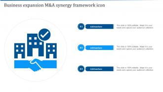 Business Expansion M And A Synergy Framework Icon