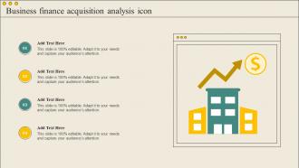 Business Finance Acquisition Analysis Icon