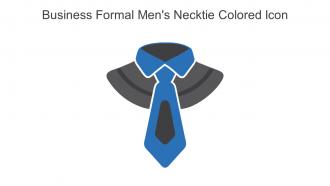 Business Formal Mens Necktie Colored Icon In Powerpoint Pptx Png And Editable Eps Format