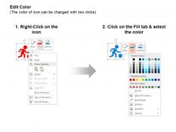 Business man playing talking running ppt icons graphics