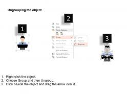Business man settings manager with growth user pointer icon ppt icons graphics
