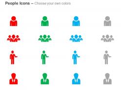 Business man team leader achiever ppt icons graphics