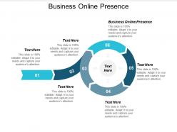 Business online presence ppt powerpoint presentation icon examples cpb