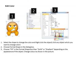 Business powerpoint templates an illustration of angry emoticon sales ppt slides