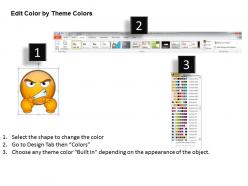 Business powerpoint templates an illustration of angry emoticon sales ppt slides