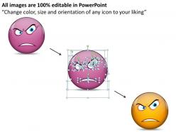 Business powerpoint templates angry emoticon pointing accusing finger sales ppt slides