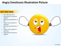 Business powerpoint templates angry emoticons illustration picture sales ppt slides