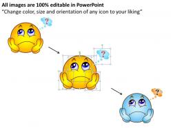 Business powerpoint templates bored emoticon illustration picture sales ppt slides