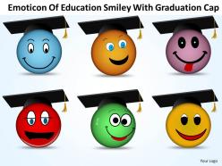 Business powerpoint templates emoticon of education 118